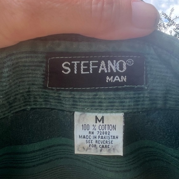 Vintage Stefano COTTON button down size Medium - Fits oversized. - Picture 6 of 9